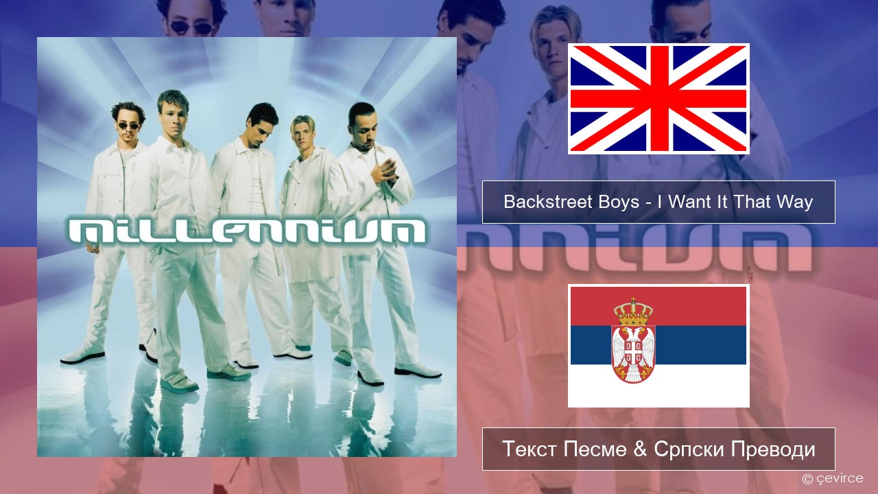 Backstreet Boys – I Want It That Way Енглески Текст Песме & Српски Преводи
