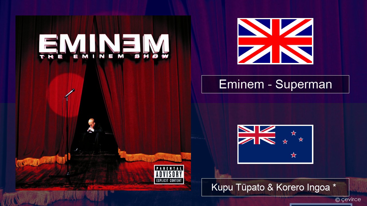 Eminem – Superman Ingoa *  Kupu Tūpato & Korero Ingoa *