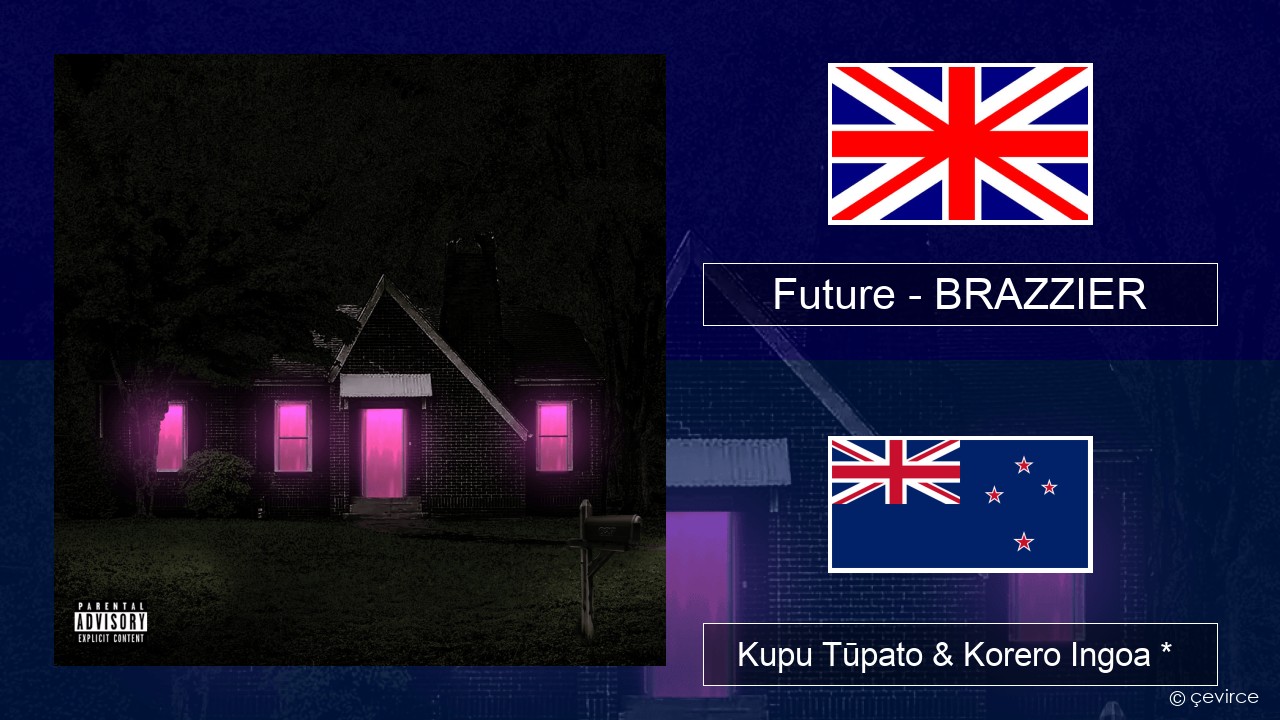Future – BRAZZIER Ingoa *  Kupu Tūpato & Korero Ingoa *