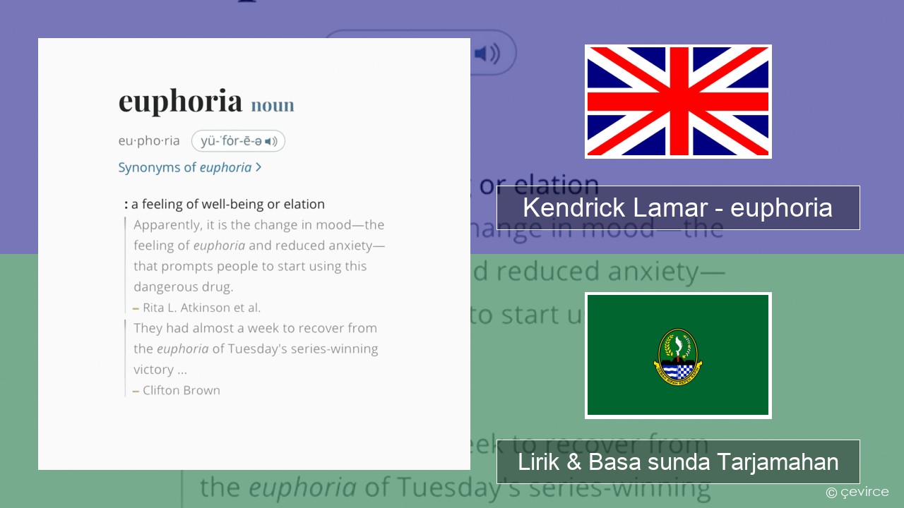 Kendrick Lamar – euphoria Basa inggris Lirik & Basa sunda Tarjamahan