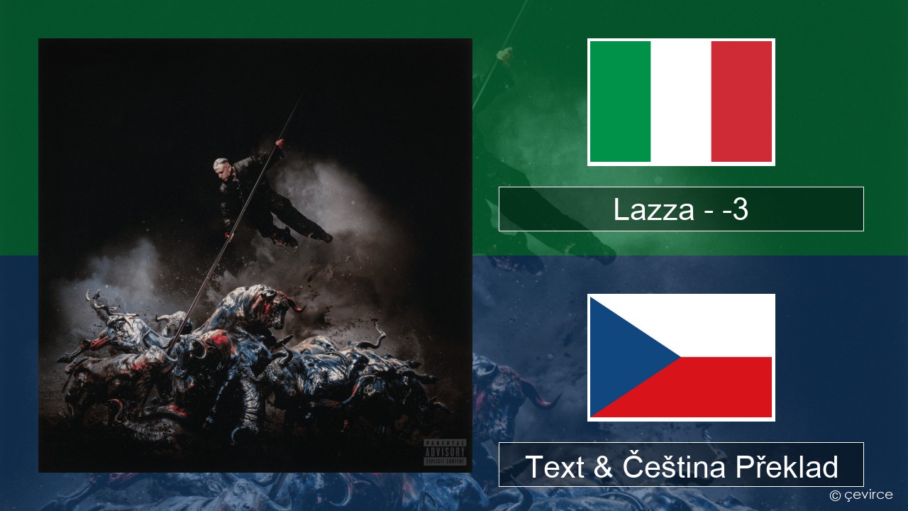 Lazza – -3 (PERDERE IL VOLO) Italský Text & Čeština Překlad