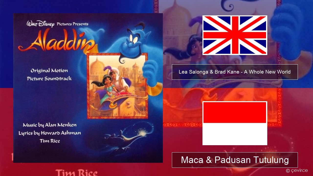 Lea Salonga & Brad Kane – A Whole New World Sing Maca & Padusan Tutulung