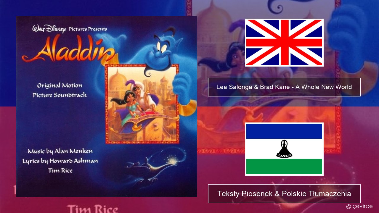 Lea Salonga & Brad Kane – A Whole New World Polski Teksty Piosenek & Polskie Tłumaczenia