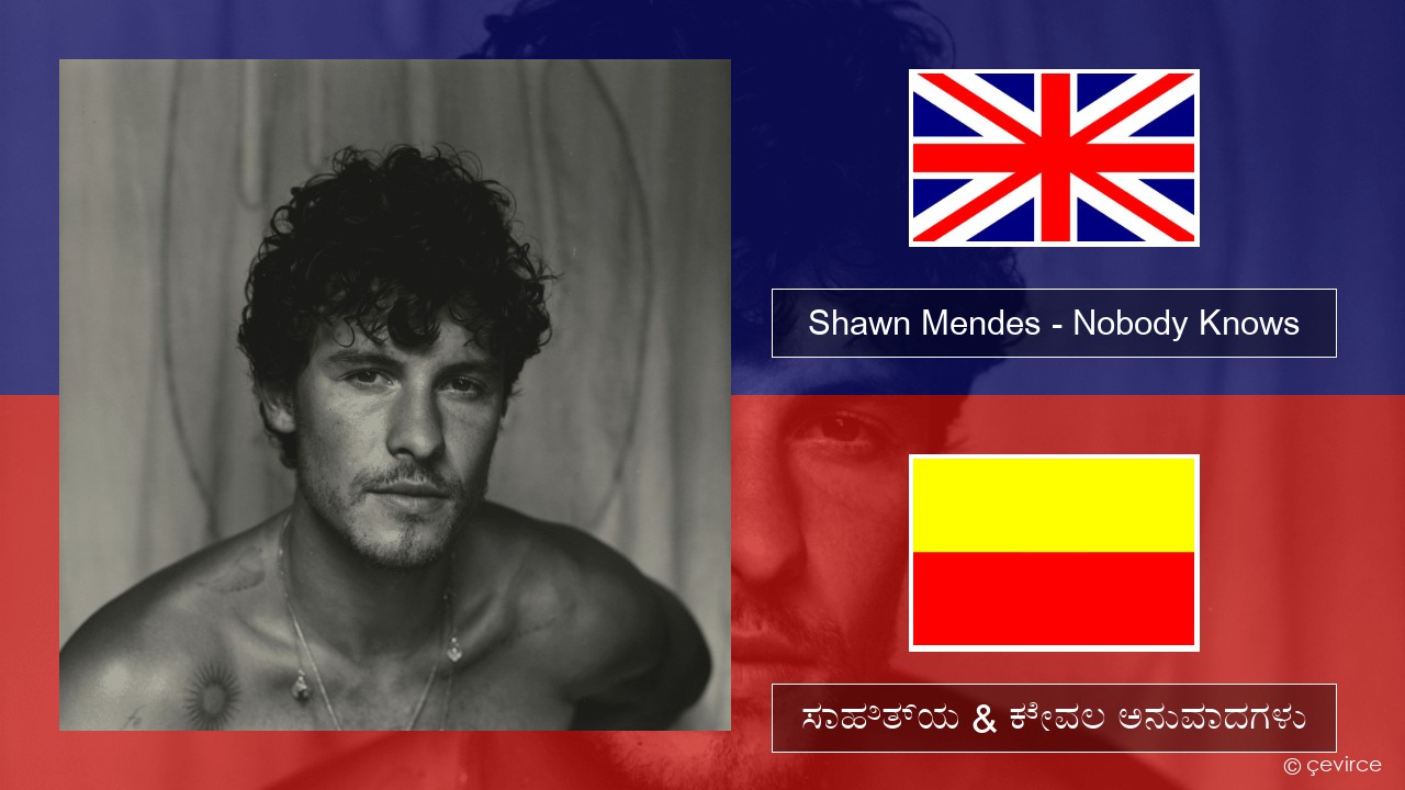Shawn Mendes – Nobody Knows ಇಂಗ್ಲೀಷ್ ಸಾಹಿತ್ಯ & ಕೇವಲ ಅನುವಾದಗಳು