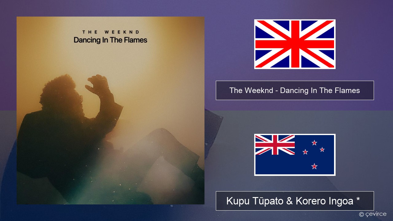 The Weeknd – Dancing In The Flames Ingoa *  Kupu Tūpato & Korero Ingoa *