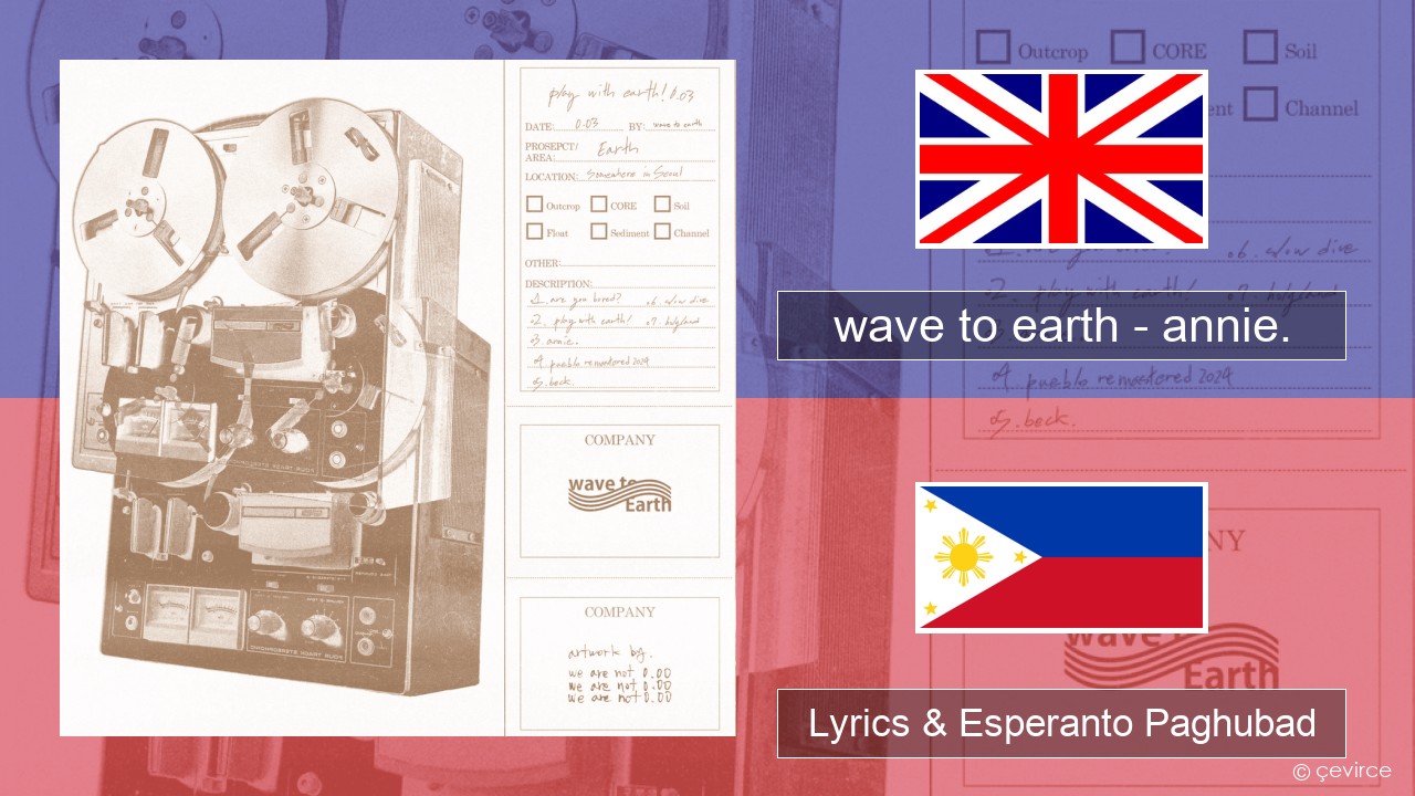 wave to earth – annie. English Lyrics & Esperanto Paghubad