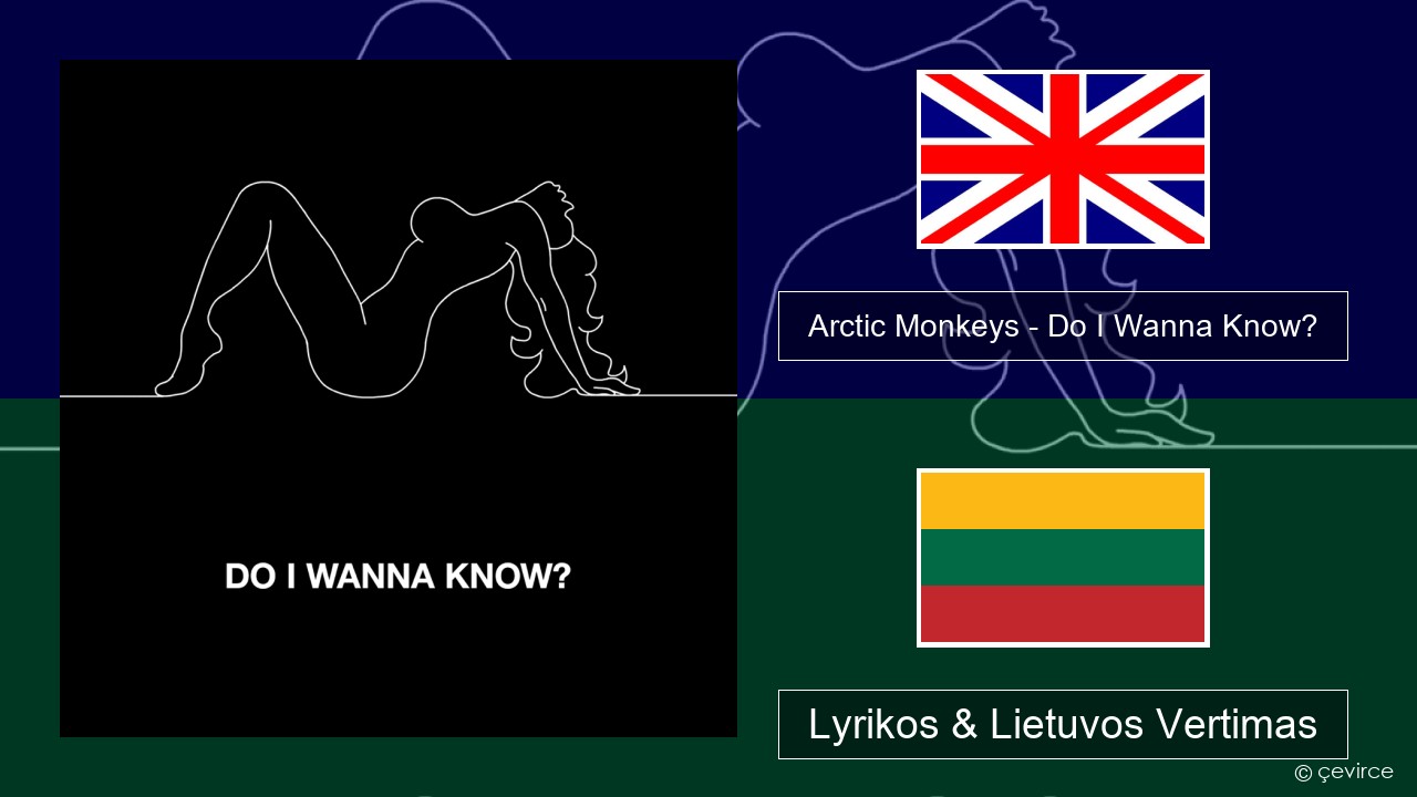 Arctic Monkeys – Do I Wanna Know? Anglų Lyrikos & Lietuvos Vertimas
