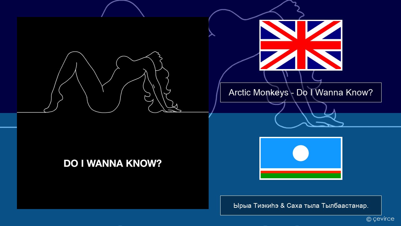 Arctic Monkeys – Do I Wanna Know? Английскай Ырыа Тиэкиһэ & Саха тыла Тылбаастанар.