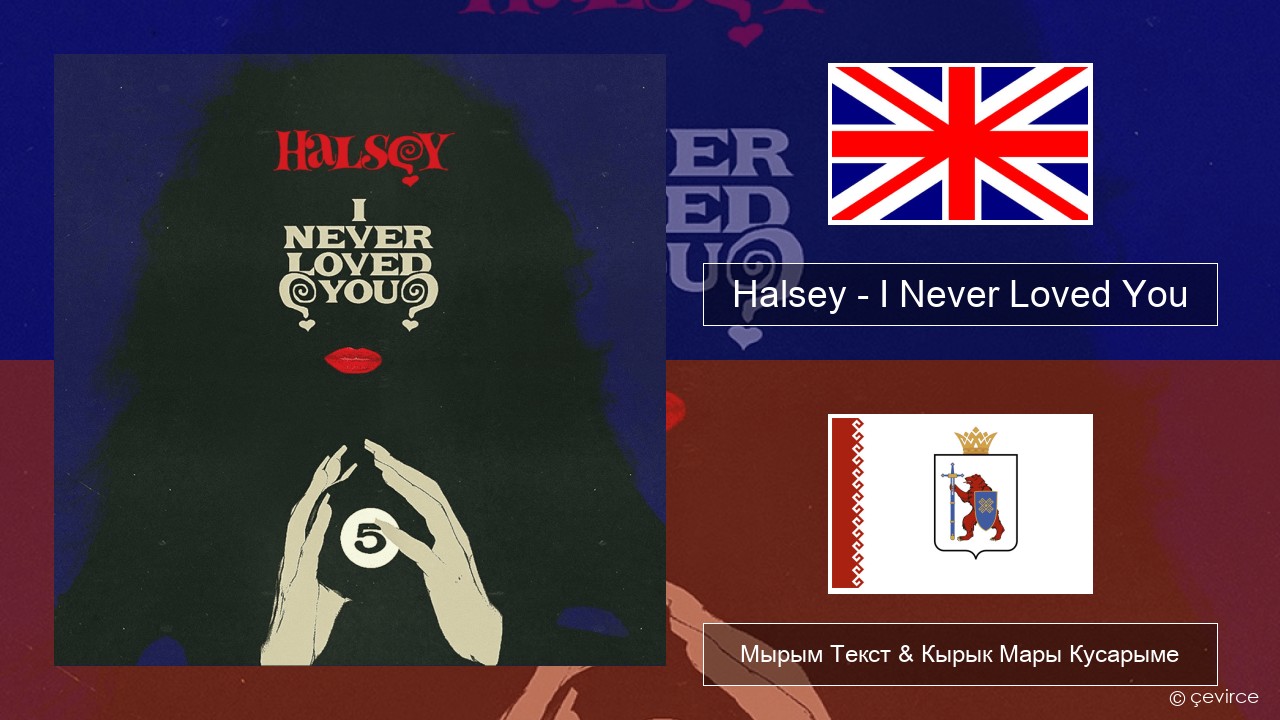 Halsey – I Never Loved You Англичан Мырым Текст & Кырык Мары Кусарыме