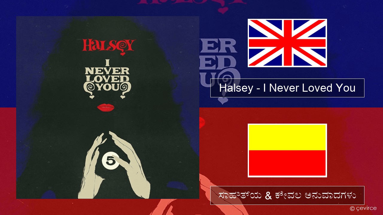 Halsey – I Never Loved You ಇಂಗ್ಲೀಷ್ ಸಾಹಿತ್ಯ & ಕೇವಲ ಅನುವಾದಗಳು