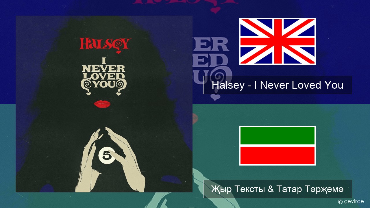 Halsey – I Never Loved You Инглизчә Җыр Тексты & Татар Тәрҗемә