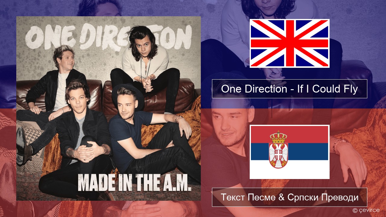 One Direction – If I Could Fly Енглески Текст Песме & Српски Преводи