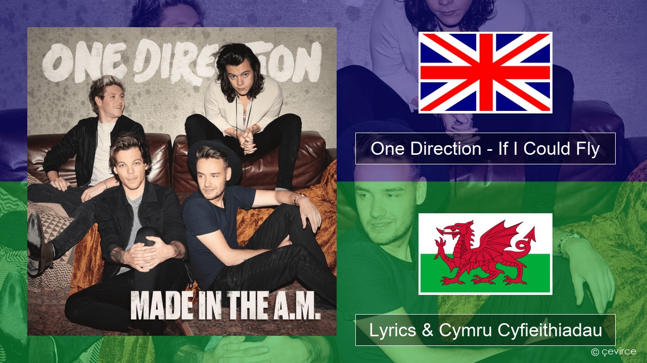 One Direction – If I Could Fly Saesneg Lyrics & Cymru Cyfieithiadau