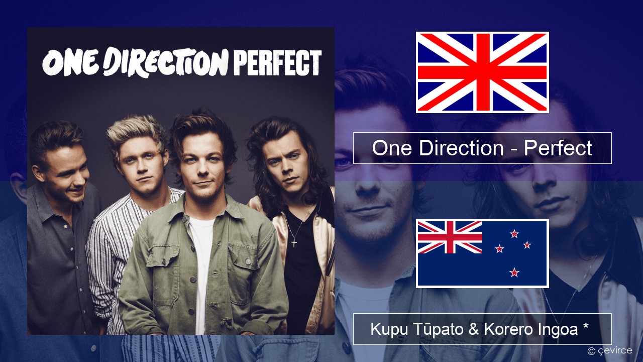 One Direction – Perfect Ingoa *  Kupu Tūpato & Korero Ingoa *