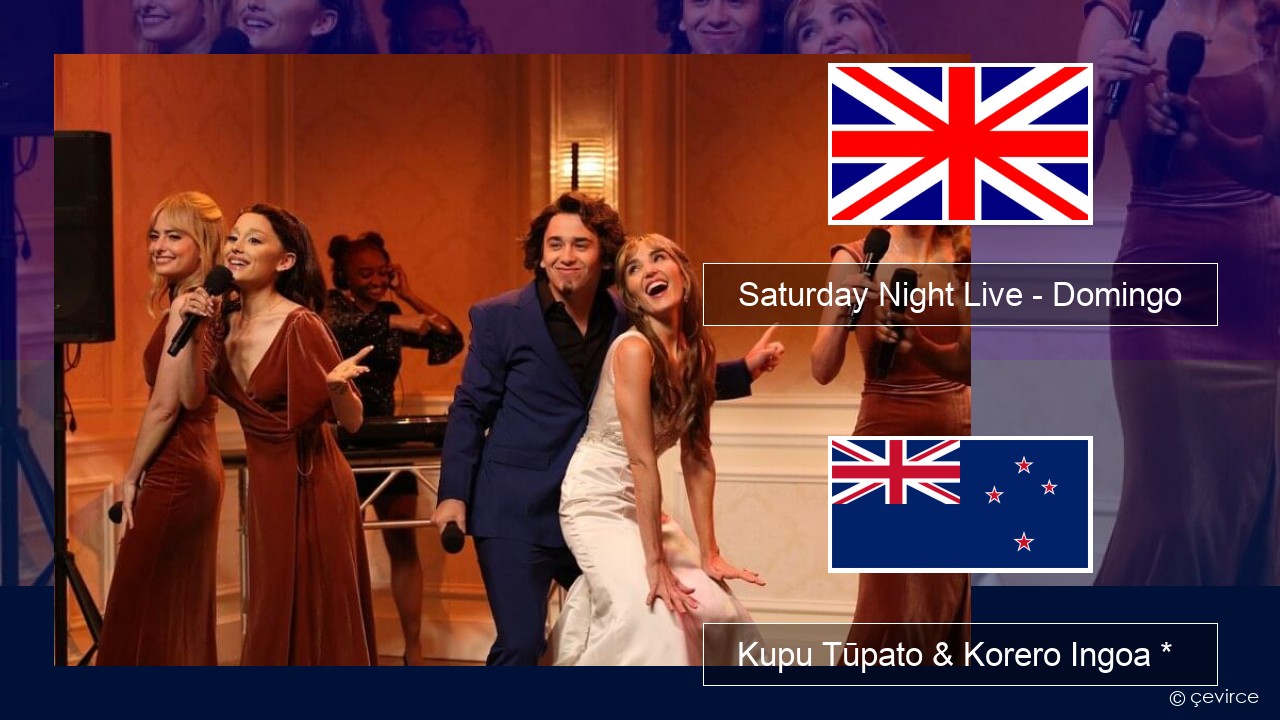 Saturday Night Live – Domingo (Bridesmaids Speech) Ingoa *  Kupu Tūpato & Korero Ingoa *
