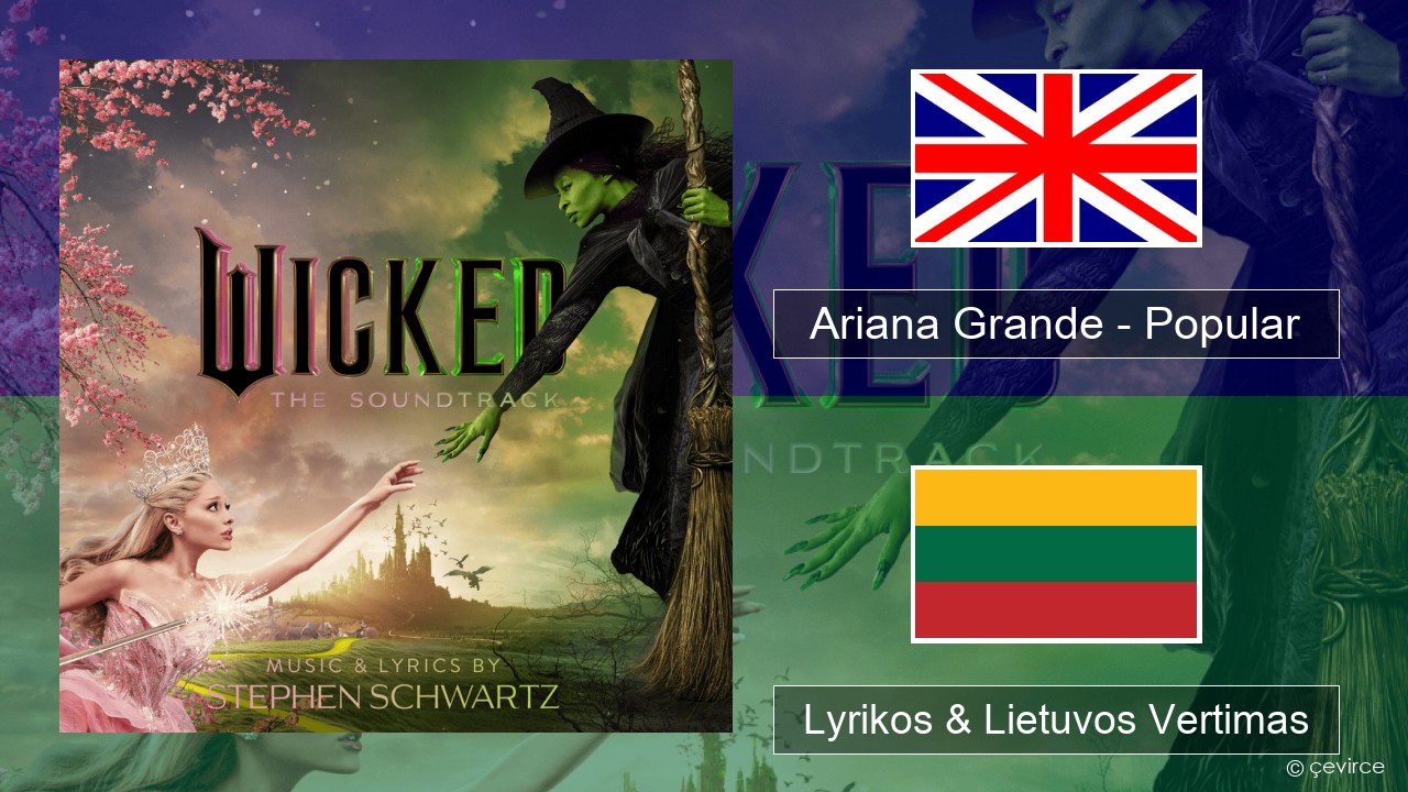 Ariana Grande – Popular Anglų Lyrikos & Lietuvos Vertimas