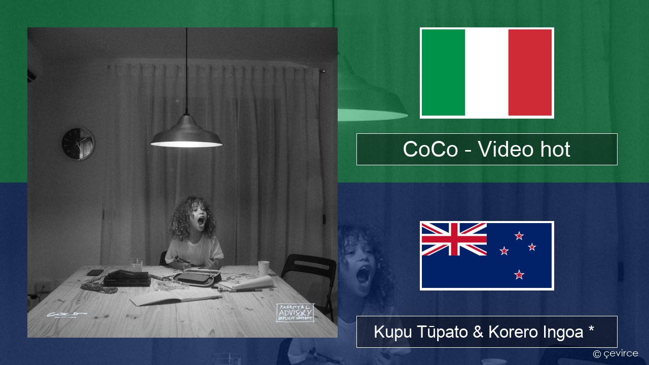 CoCo – Video hot Ingoa *  Kupu Tūpato & Korero Ingoa *