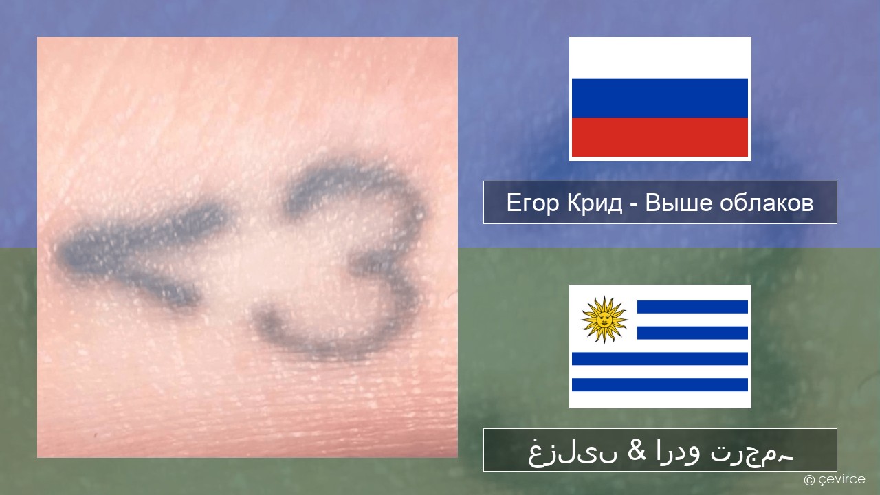 Егор Крид (Egor Kreed) – Выше облаков (Above the Clouds) روسی غزلیں & اردو ترجمہ