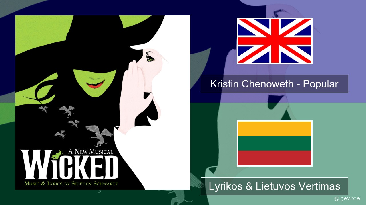 Kristin Chenoweth – Popular Anglų Lyrikos & Lietuvos Vertimas