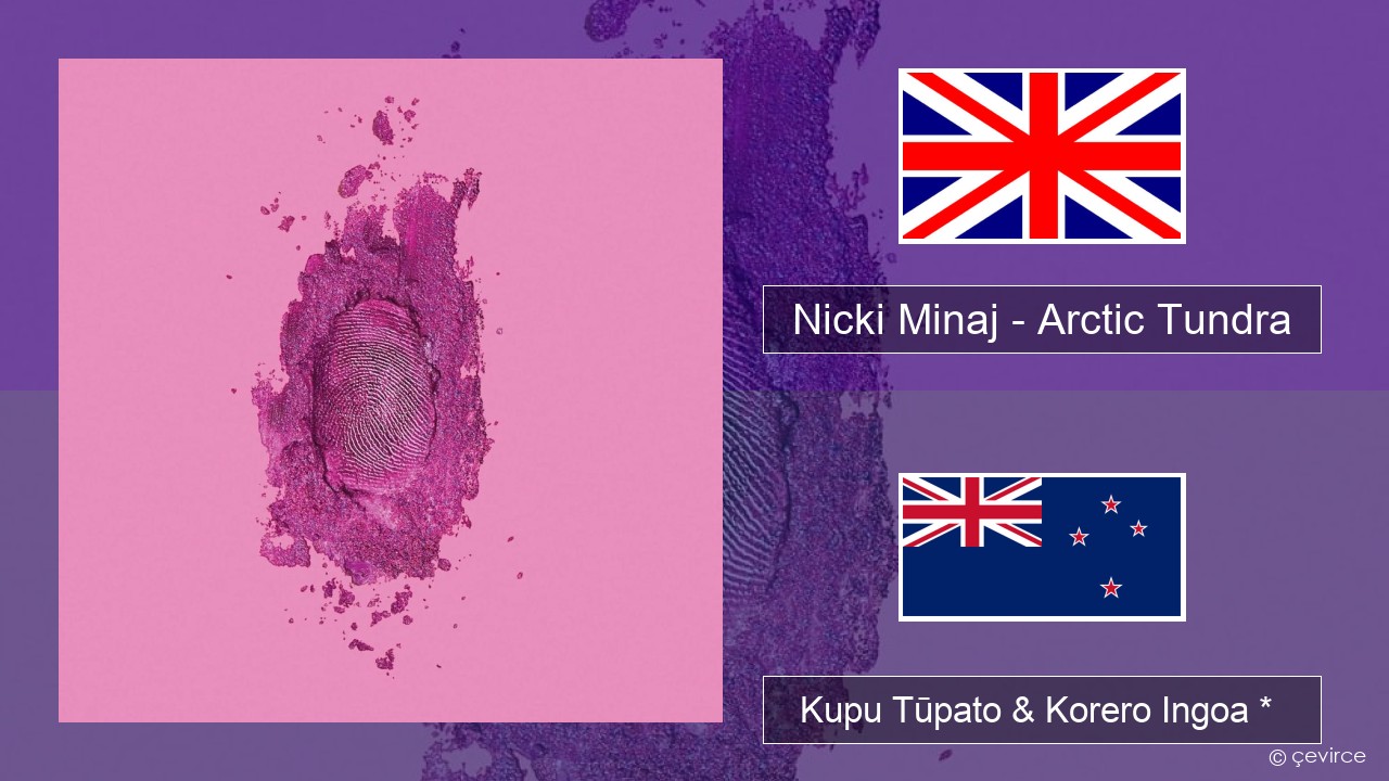 Nicki Minaj – Arctic Tundra Ingoa *  Kupu Tūpato & Korero Ingoa *