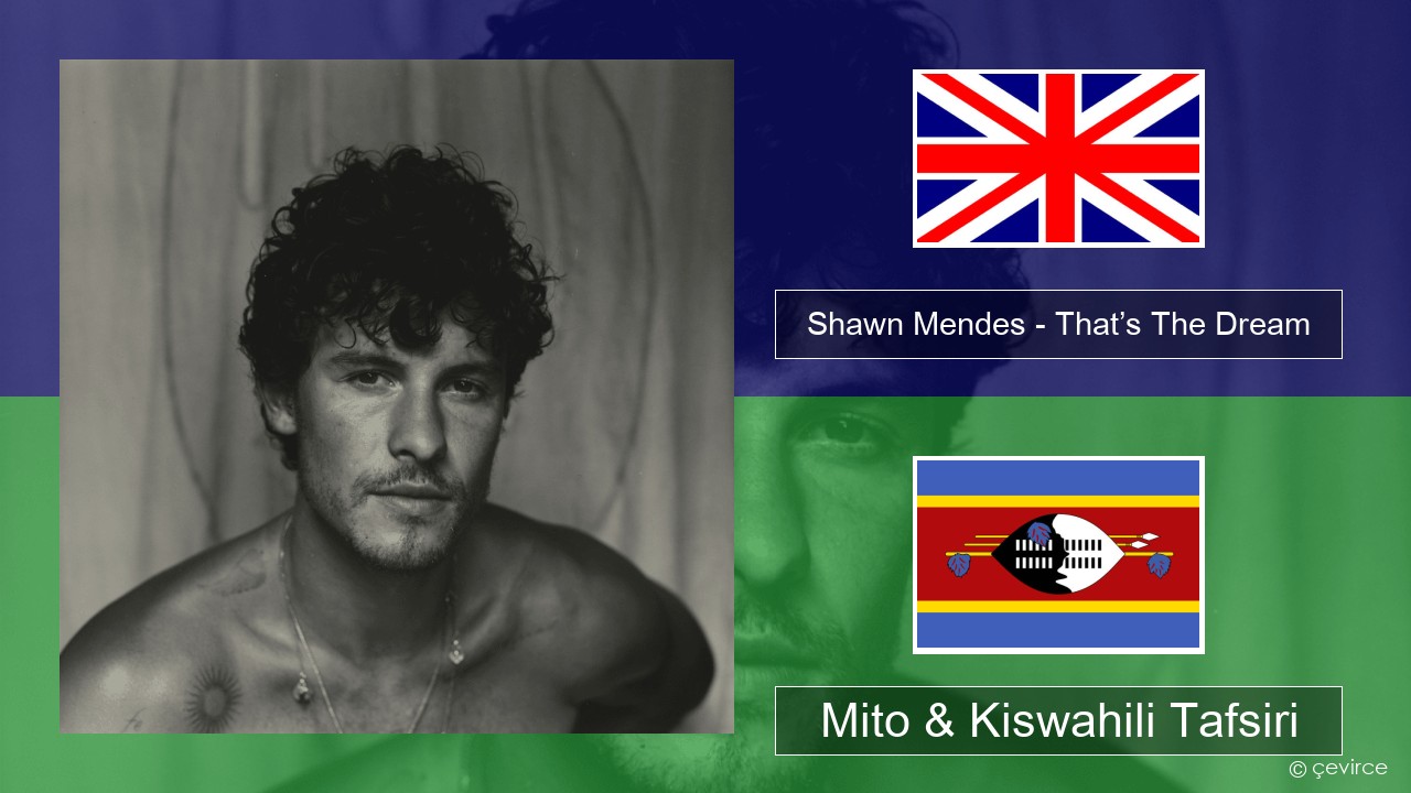 Shawn Mendes – That’s The Dream Englishen Mito & Kiswahili Tafsiri
