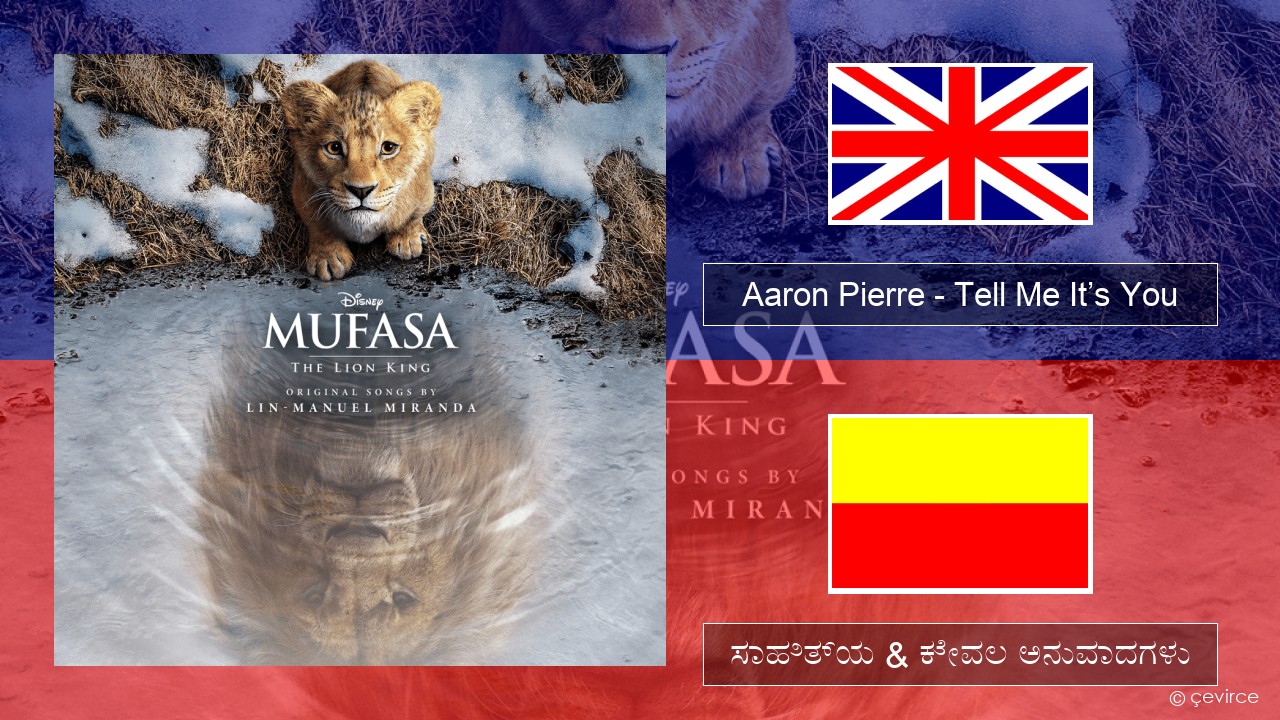 Aaron Pierre – Tell Me It’s You ಇಂಗ್ಲೀಷ್ ಸಾಹಿತ್ಯ & ಕೇವಲ ಅನುವಾದಗಳು