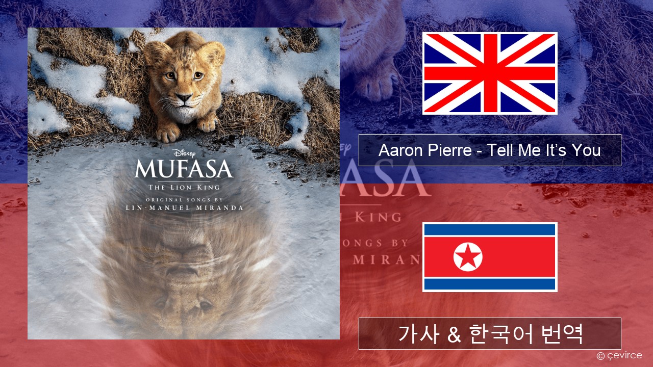 Aaron Pierre – Tell Me It’s You 영어 가사 & 한국어 번역