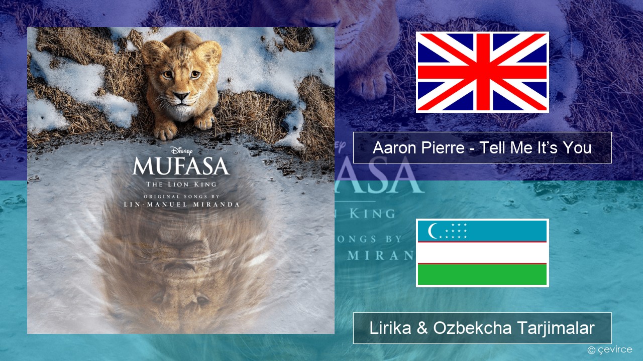 Aaron Pierre – Tell Me It’s You Ingliz tili Lirika & Ozbekcha Tarjimalar