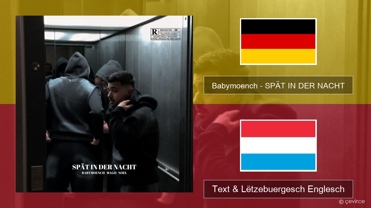 Babymoench – SPÄT IN DER NACHT Däitsch Text & Lëtzebuergesch Englesch