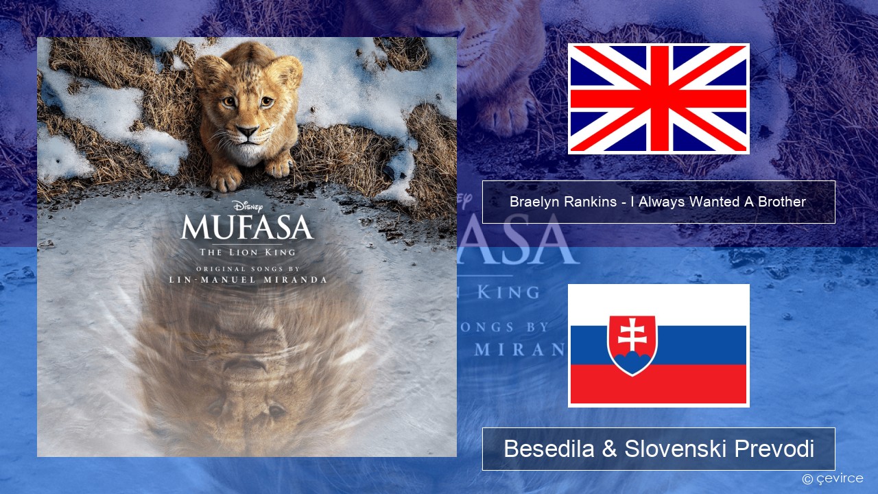 Braelyn Rankins – I Always Wanted A Brother Slovenščina Besedila & Slovenski Prevodi