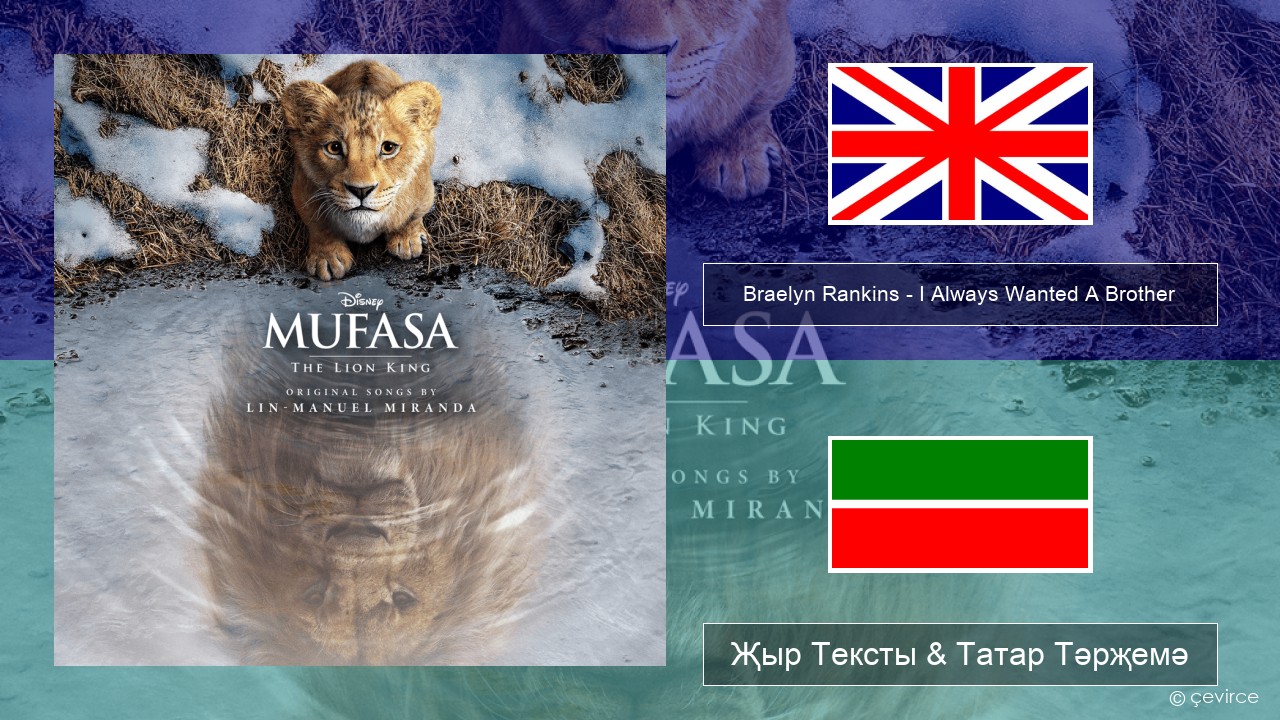 Braelyn Rankins – I Always Wanted A Brother Инглизчә Җыр Тексты & Татар Тәрҗемә