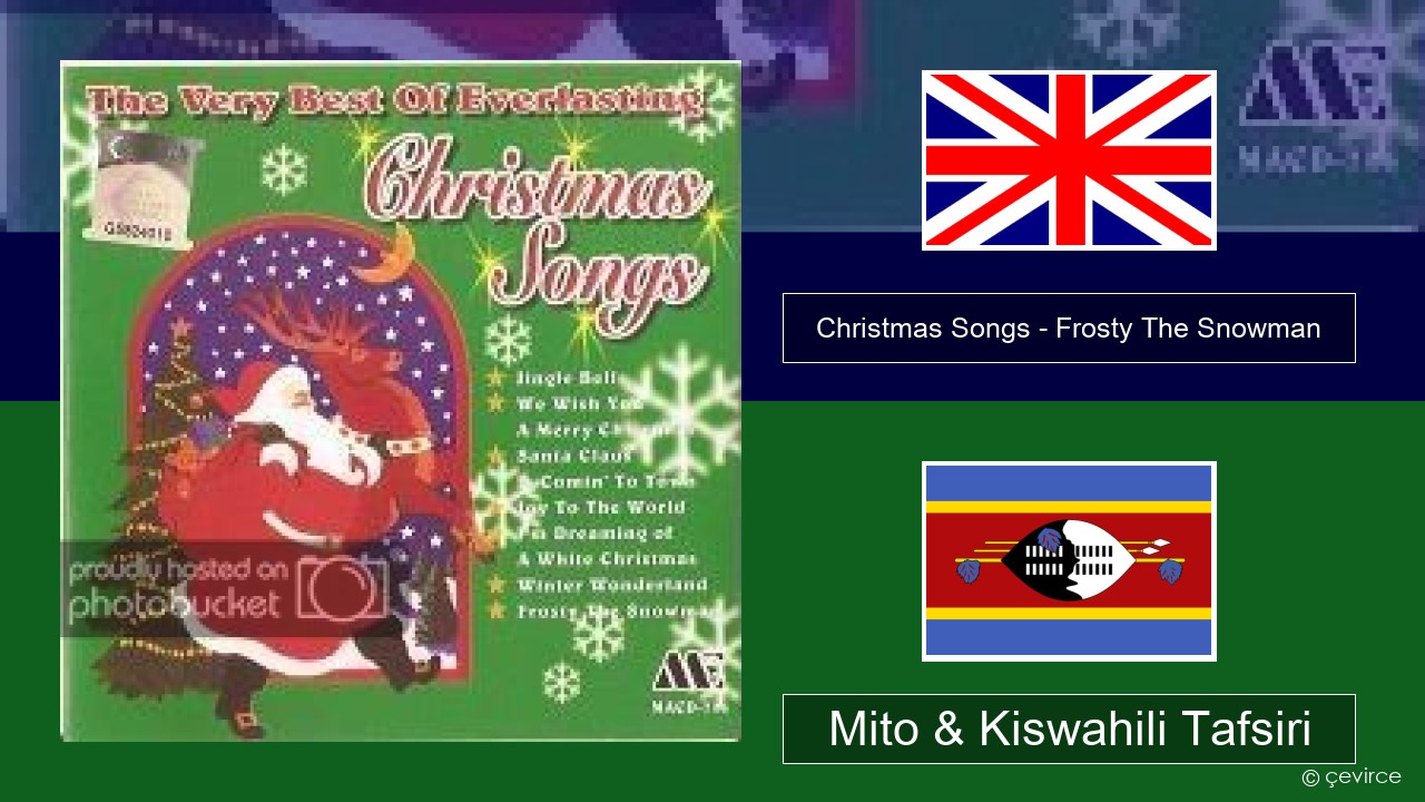 Christmas Songs – Frosty The Snowman Englishen Mito & Kiswahili Tafsiri