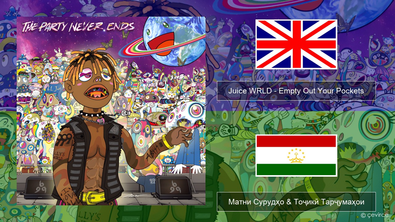 Juice WRLD – Empty Out Your Pockets English Матни Сурудҳо & Тоҷикӣ Тарҷумаҳои
