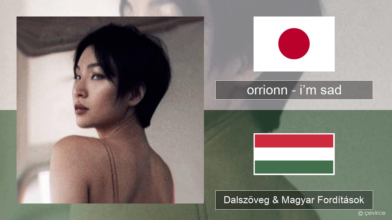 orrionn – i’m sad Japán Dalszöveg & Magyar Fordítások