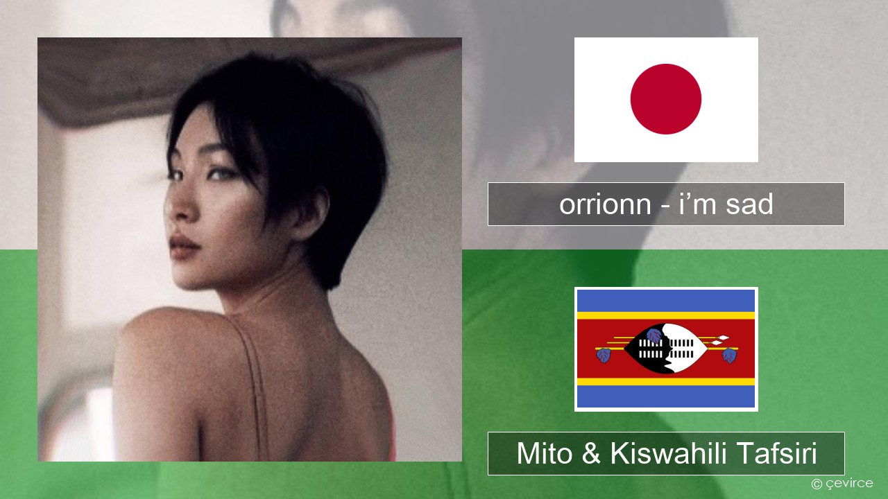 orrionn – i’m sad Japani Mito & Kiswahili Tafsiri
