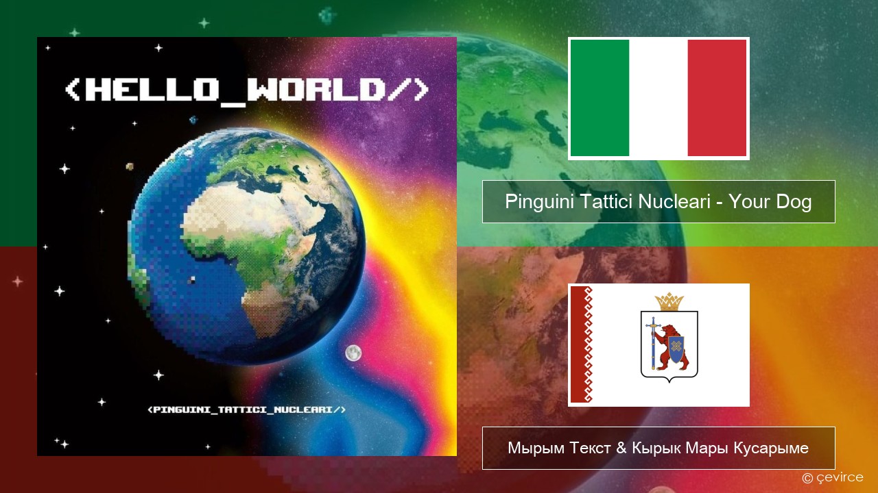 Pinguini Tattici Nucleari – Your Dog Итальянский Мырым Текст & Кырык Мары Кусарыме