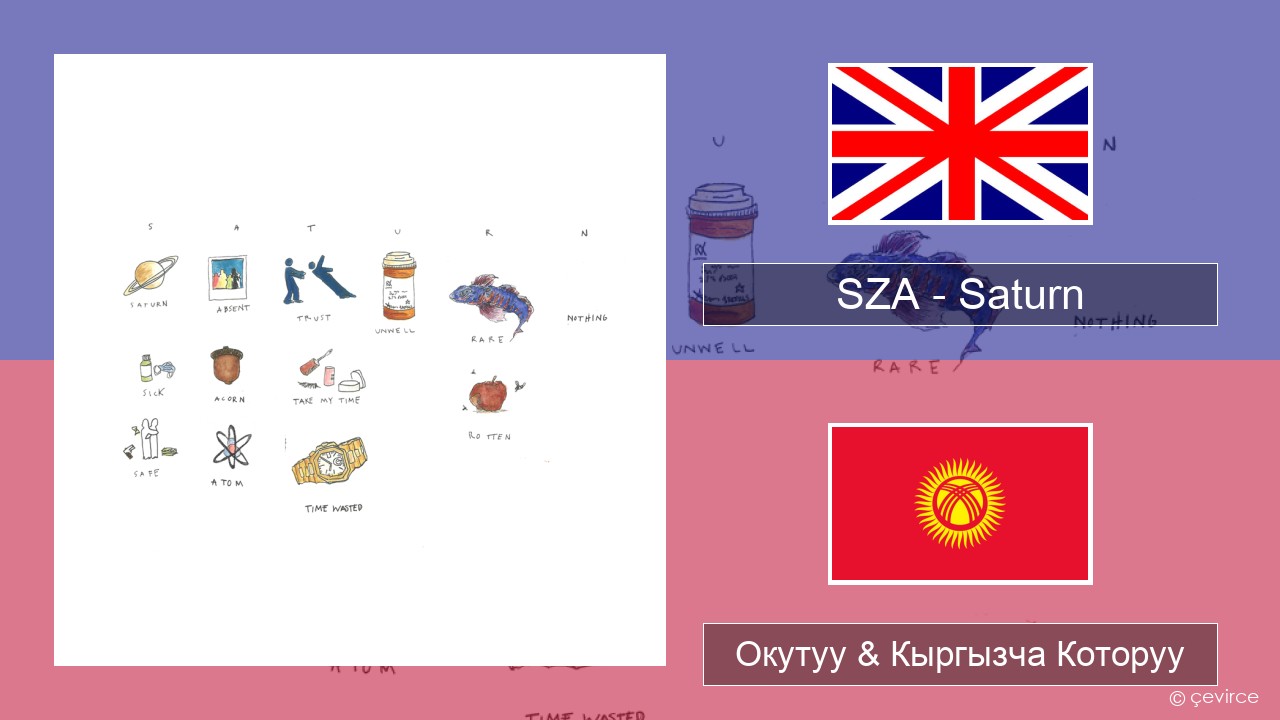 SZA – Saturn Англисче Окутуу & Кыргызча Которуу