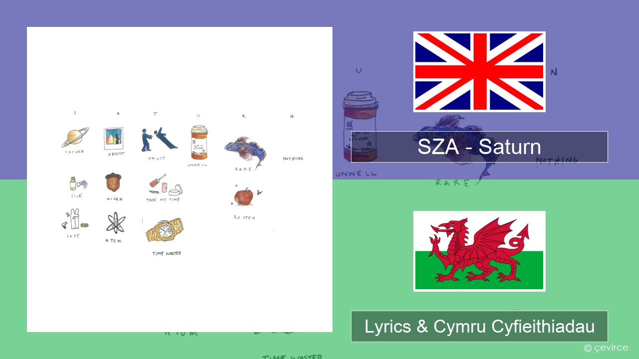 SZA – Saturn Saesneg Lyrics & Cymru Cyfieithiadau