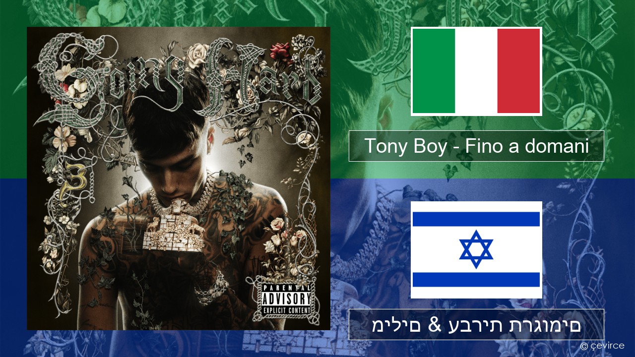 Tony Boy – Fino a domani איטלקי מילים & עברית תרגומים