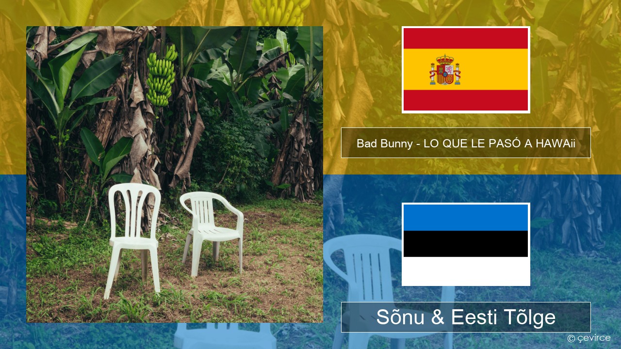 Bad Bunny – LO QUE LE PASÓ A HAWAii Hispaania Sõnu & Eesti Tõlge