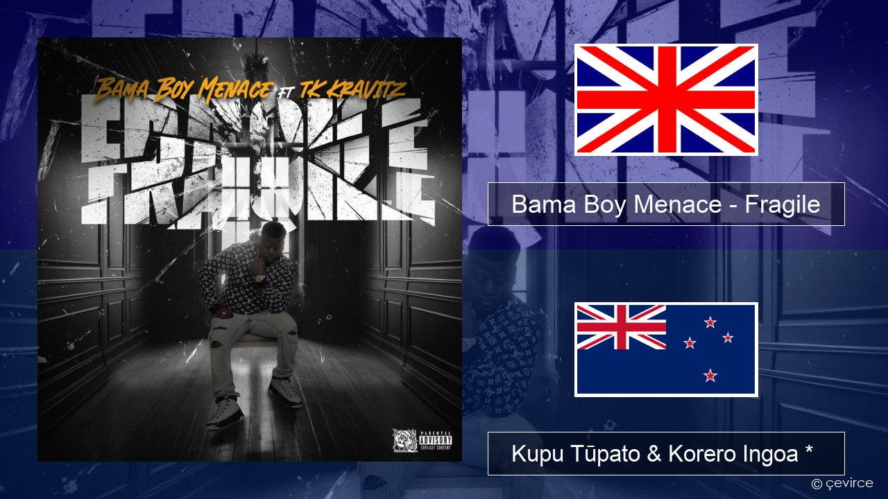 Bama Boy Menace – Fragile Ingoa *  Kupu Tūpato & Korero Ingoa *