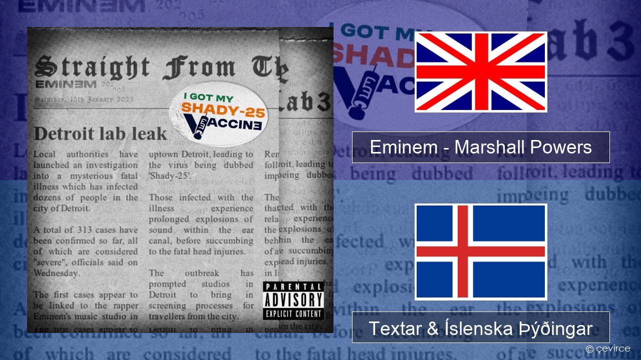 Eminem – Marshall Powers Íslenska Textar & Íslenska Þýðingar