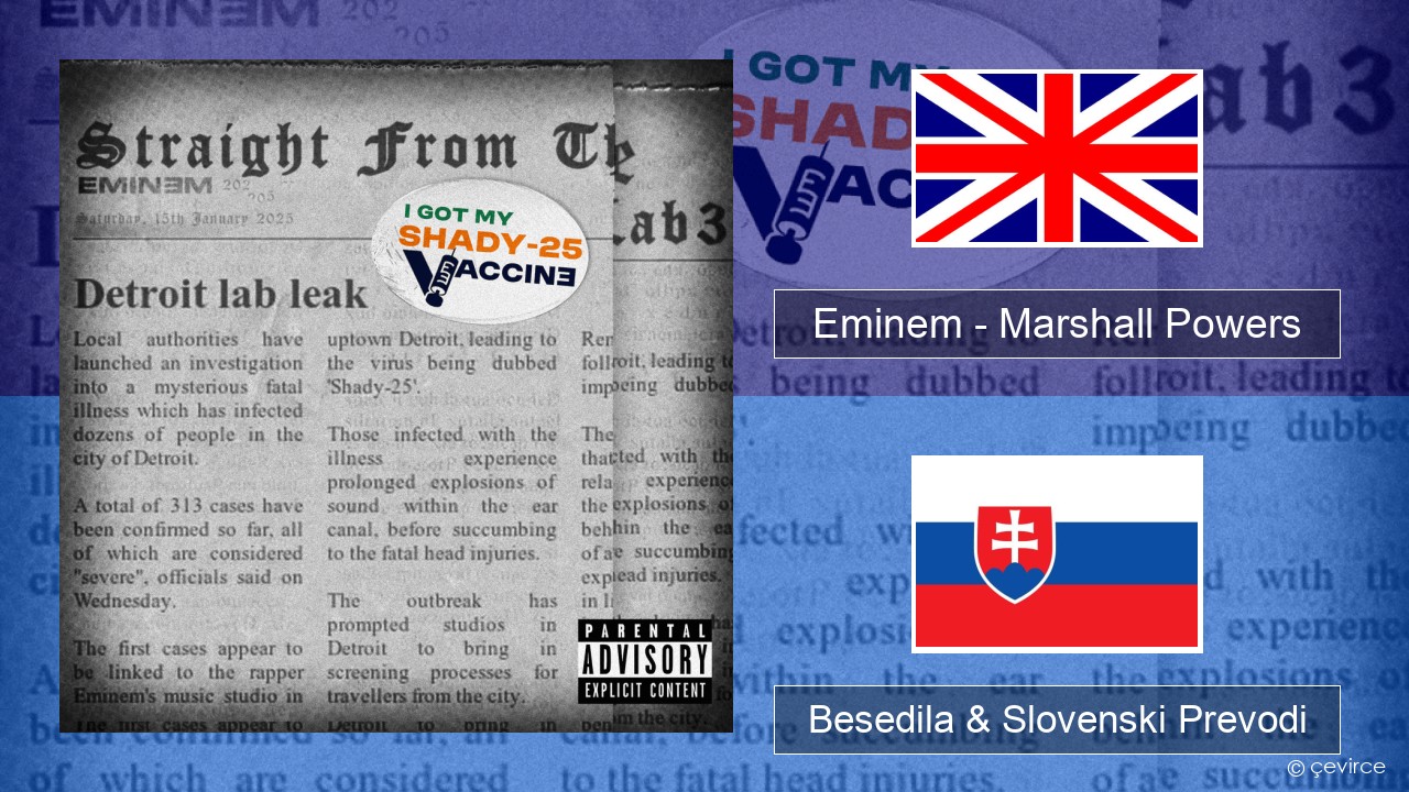 Eminem – Marshall Powers Slovenščina Besedila & Slovenski Prevodi