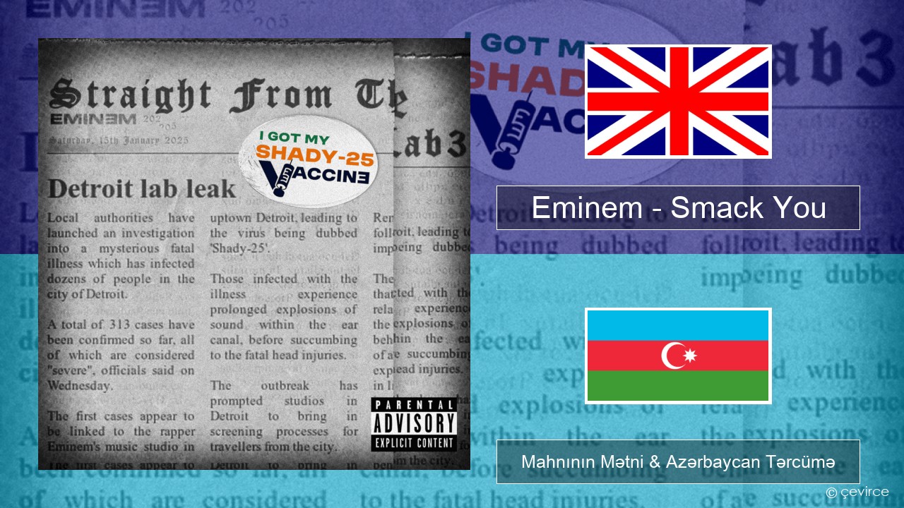 Eminem – Smack You İngilis dili Mahnının Mətni & Azərbaycan Tərcümə