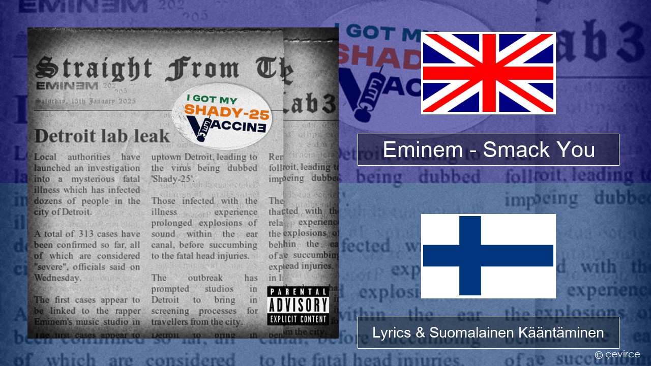 Eminem – Smack You Englanti Lyrics & Suomalainen Kääntäminen