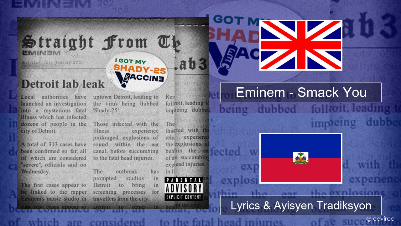 Eminem – Smack You (Suge Knight & Ja Rule Diss) Angle Lyrics & Ayisyen Tradiksyon