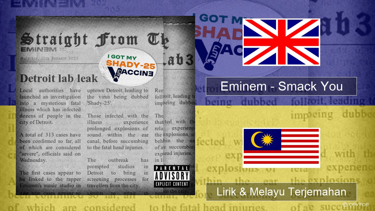 Eminem – Smack You (Suge Knight & Ja Rule Diss) Francais Lirik & Melayu (Malay) Terjemahan