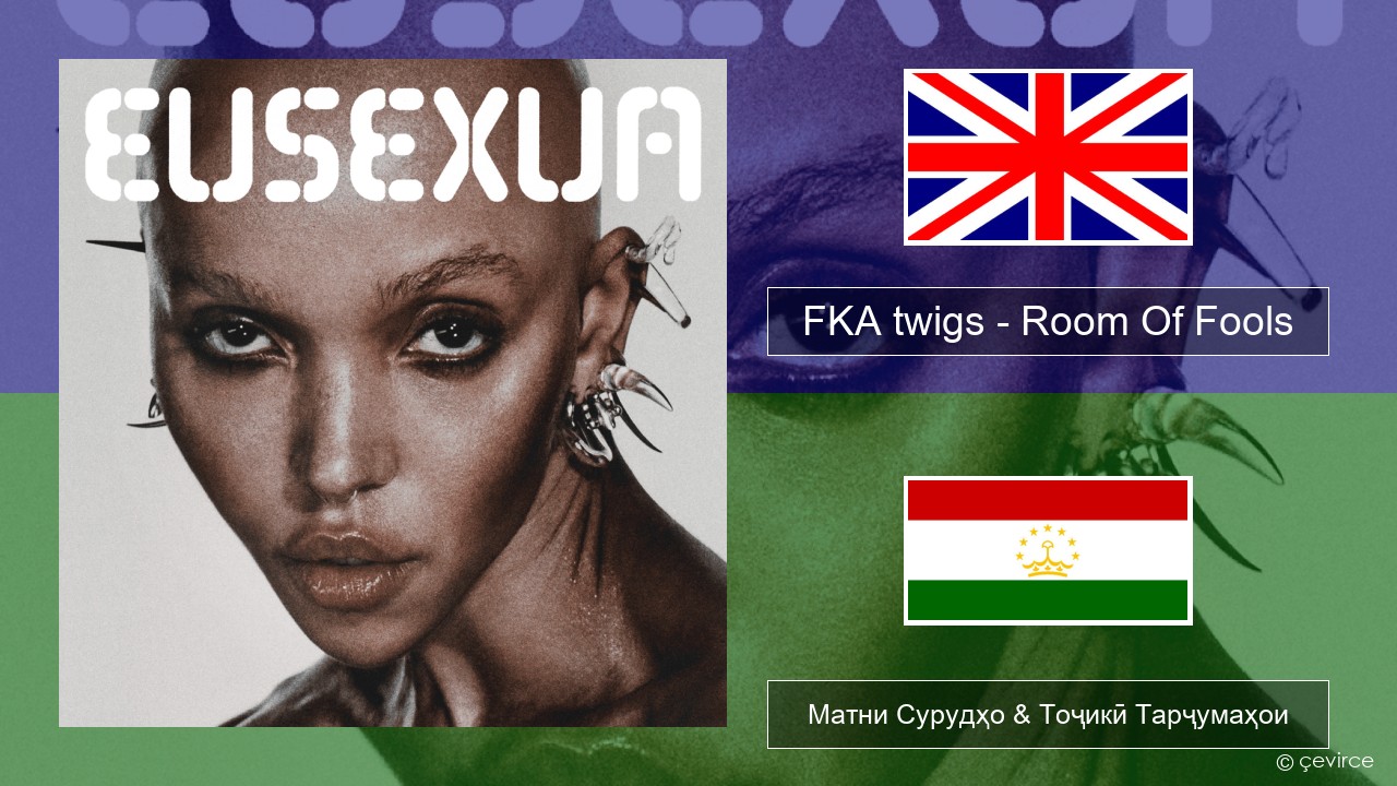FKA twigs – Room Of Fools English Матни Сурудҳо & Тоҷикӣ Тарҷумаҳои