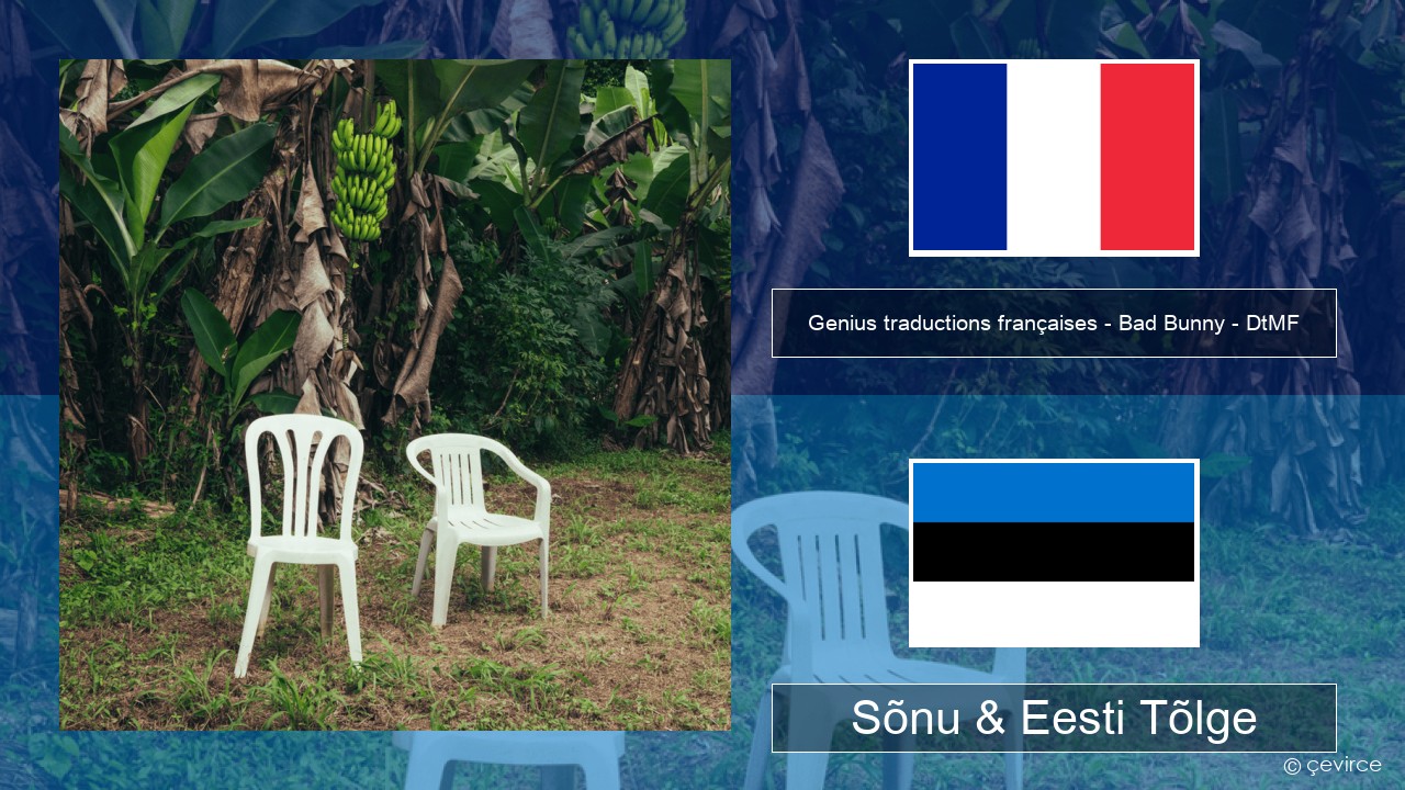 Genius traductions françaises – Bad Bunny – DtMF (Traduction française) Prantsuse Sõnu & Eesti Tõlge