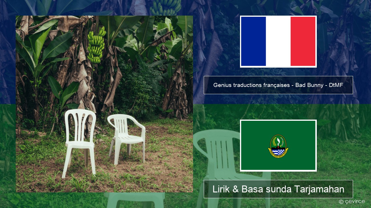 Genius traductions françaises – Bad Bunny – DtMF (Traduction française) Perancis Lirik & Basa sunda Tarjamahan